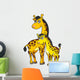 Female and Baby Giraffes Wall Decal