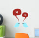 Birds with love Wall Decal