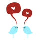 Birds with love Wall Decal