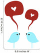 Birds with love Wall Decal