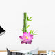 Flower of Lotus and Bamboo Wall Decal