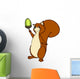 Squirrel acorn, squirrel, Wall Decal