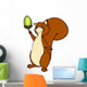 Squirrel acorn, squirrel, Wall Decal