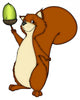 Squirrel acorn, squirrel, Wall Decal