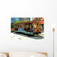 Comic Image Cable Car Wall Decal