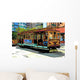 Comic Image Cable Car Wall Decal