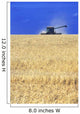 Spring Wheat Harvest, Tiger Hills, Manitoba Wall Mural