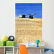 Spring Wheat Harvest, Tiger Hills, Manitoba Wall Mural