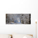 Tree Lined Road In Winter Wall Mural