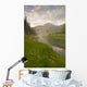 Steam Rising From Moore's Hot Springs With Lush Grass Wall Mural