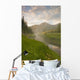 Steam Rising From Moore's Hot Springs With Lush Grass Wall Mural