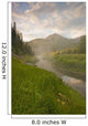 Steam Rising From Moore's Hot Springs With Lush Grass Wall Mural