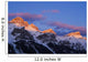 Mt Rundle Peaks At Sunrise, Canmore, Alberta Wall Mural