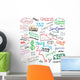 Economy Doodles Wall Mural