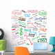 Economy Doodles Wall Mural