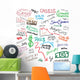 Economy Doodles Wall Mural