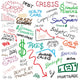Economy Doodles Wall Mural