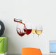 Red and White Wine Wall Decal