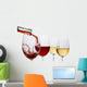 Red and White Wine Wall Decal