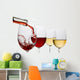Red and White Wine Wall Decal