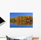 Reflected Autumn Trees In Simon Lake, Naughton, Ontario Wall Mural
