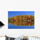 Reflected Autumn Trees In Simon Lake, Naughton, Ontario Wall Mural