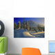 Winter Scene, Boom Lake, Banff National Park, Alberta Wall Mural