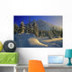 Winter Scene, Boom Lake, Banff National Park, Alberta Wall Mural