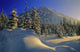Winter Scene, Boom Lake, Banff National Park, Alberta Wall Mural