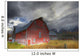 Red Barn Mt Fernie In The Background Wall Mural
