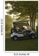 Golf Carts In Early Morning At A Golf Club, Newmarket, Ontario Wall Mural