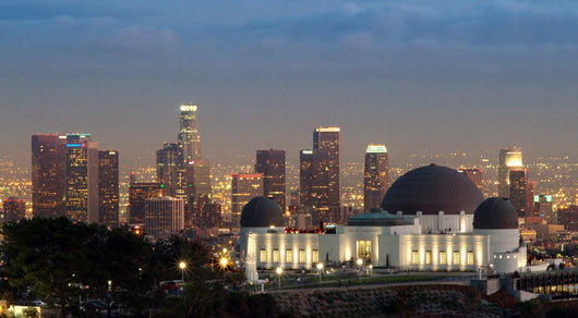 Griffith Observatory & La Skyline at Night Wall Mural