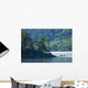 Canoeing On Lake Of Two Rivers, Algonquin Provincial Park, Ontario Wall Mural