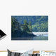 Canoeing On Lake Of Two Rivers, Algonquin Provincial Park, Ontario Wall Mural