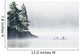 Canoeing Through Fog On Lake Of Two Rivers Wall Mural