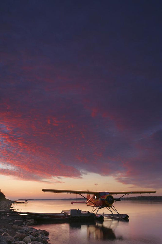Floatplane And Sunset Wall Mural