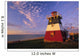 Lighthouse Painted In Colours Of The Acadian Flag Wall Mural
