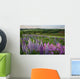 Landscape Of Lupins And Phlox, Clinton, Prince Edward Island Wall Mural