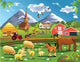 Cartoon Illustration Countryside with Wall Decal