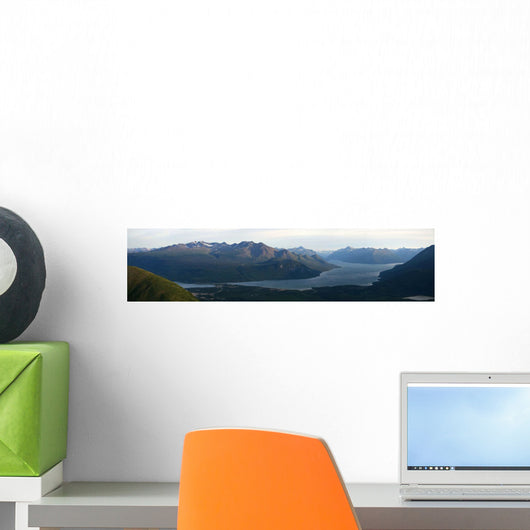 Panoramic Of Carcross And Bennett Lake Seen From Caribou Mountain Wall Mural