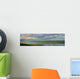 Panoramic Of An Approaching Storm And With A Rainbow Wall Mural