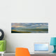 Panoramic Of An Approaching Storm And With A Rainbow Wall Mural