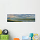 Panoramic Of An Approaching Storm And With A Rainbow Wall Mural
