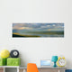 Panoramic Of An Approaching Storm And With A Rainbow Wall Mural