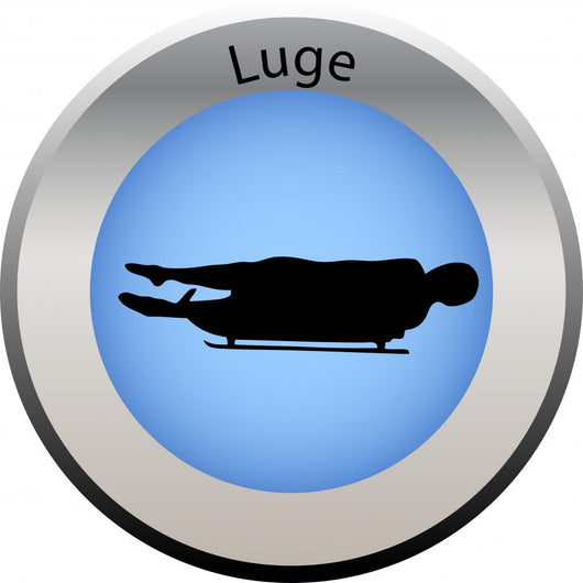 Winter Game Button Luge