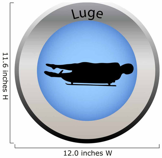 Winter Game Button Luge