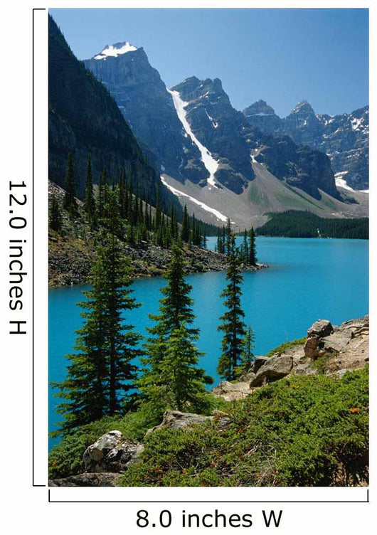 Moraine Lake And The Wenkchemna Peaks, Banff National Park, Alberta Wall Mural