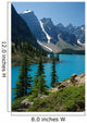 Moraine Lake And The Wenkchemna Peaks, Banff National Park, Alberta Wall Mural