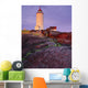 Lighthouse At Sunrise, Bas-Saint-Laurent, Quebec Wall Mural