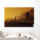 Rail Car Train Carrying Steel Pipe, Near Winnipeg, Manitoba Wall Mural